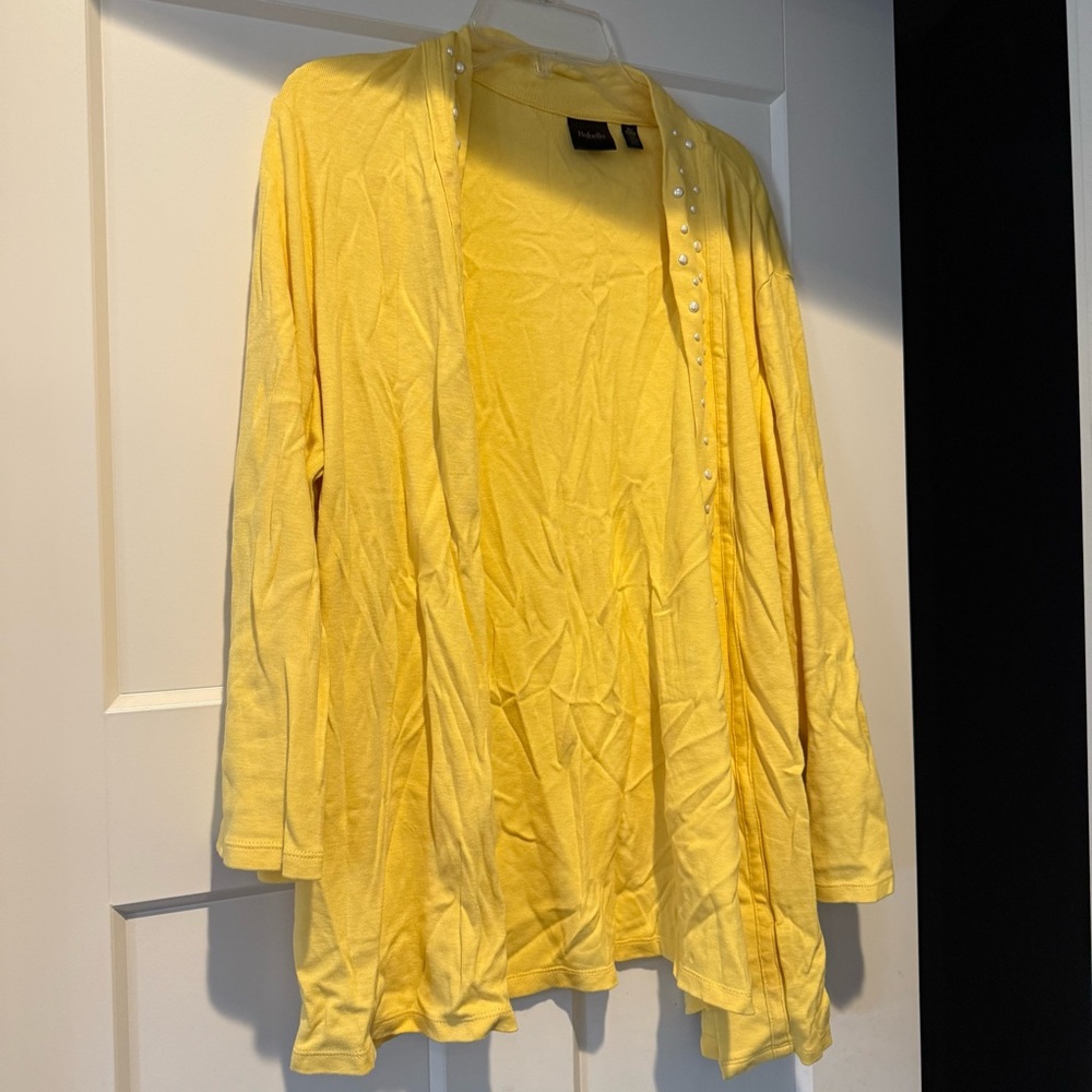 Rafaella Yellow Women's Cardigan